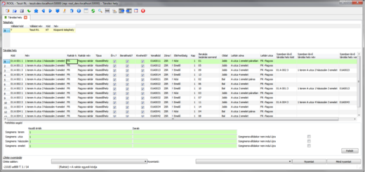 Tárolási hely beállítás példa